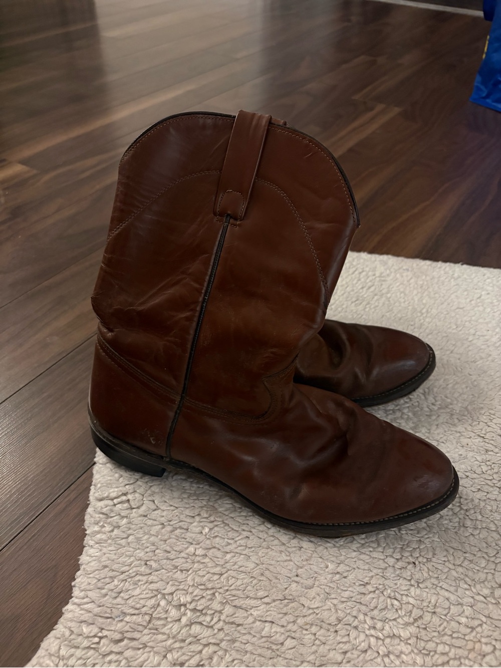 Vintage Brown Leather Western
Cowboy Boots - Men's 11D